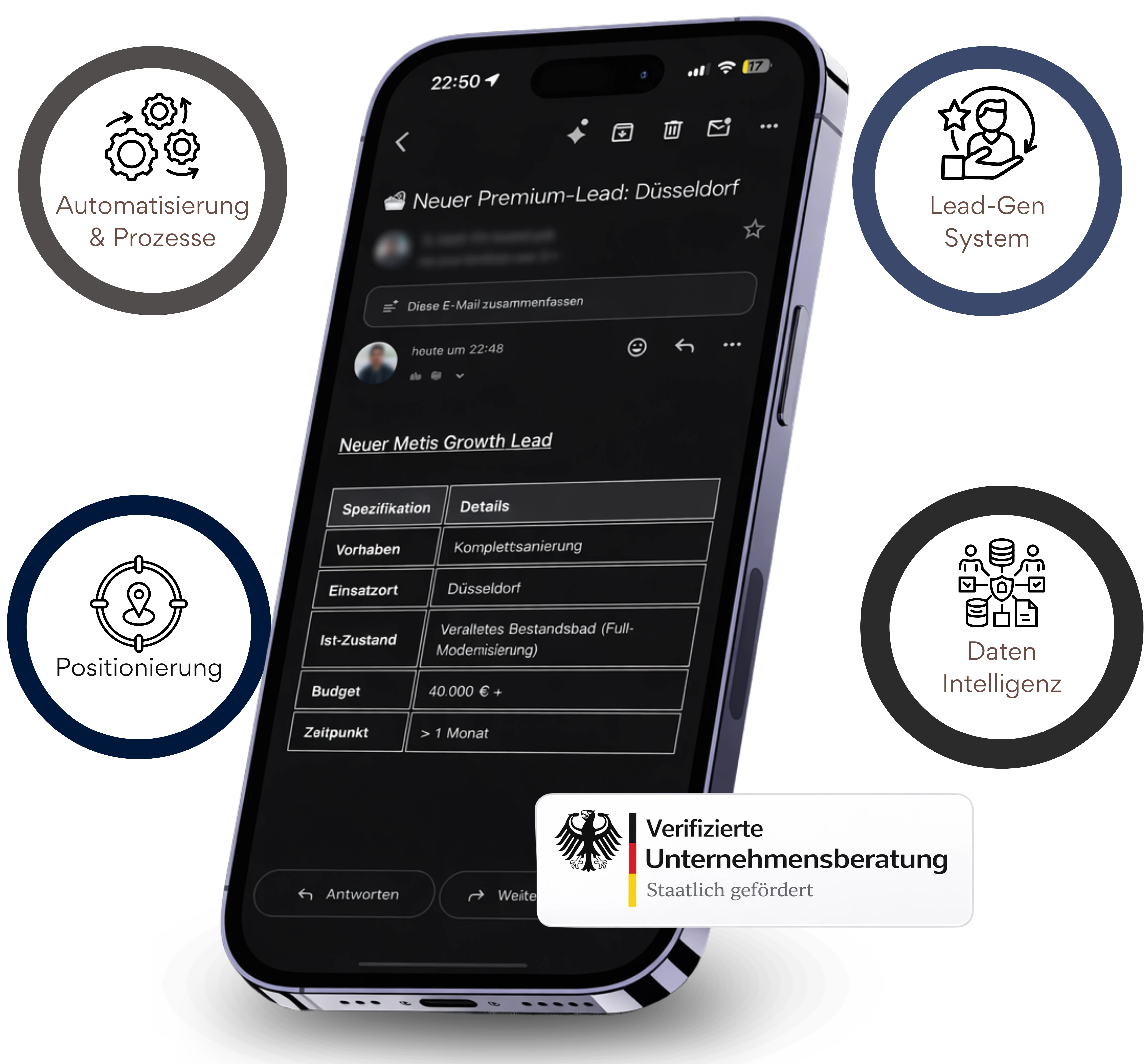 MetisGrowth Lead-Gen System: Premium-Anfragen aus deinem Einzugsgebiet